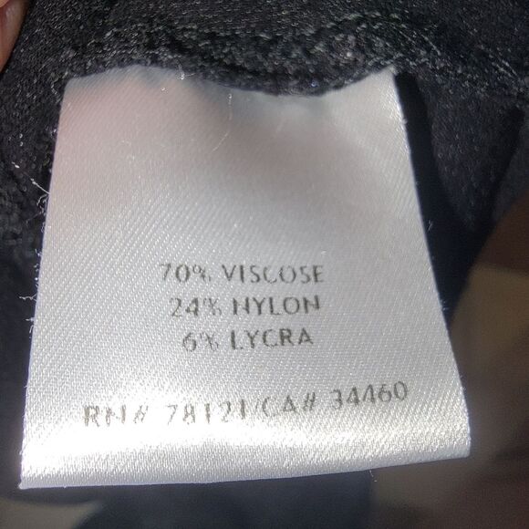 Eileen Fisher black tapper ankle pants size Large - Picture 4 of 4